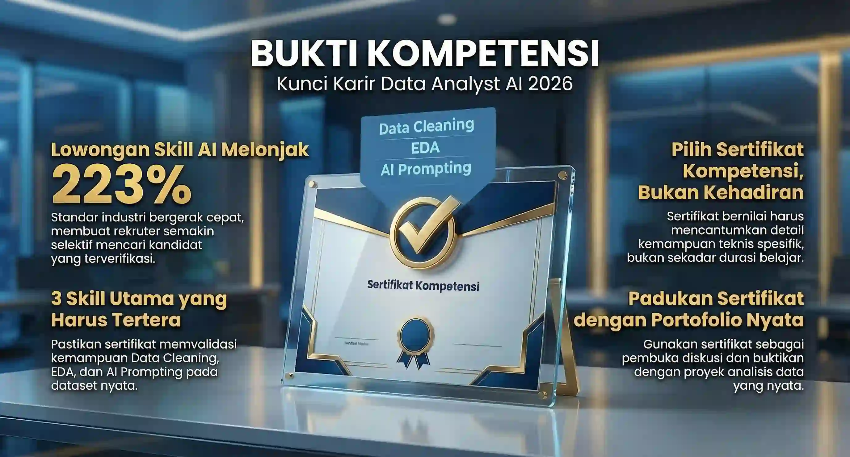 Kursus Data Analyst AI Bersertifikat 2026